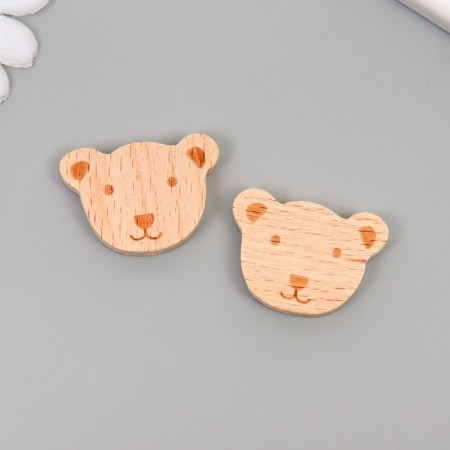Bead for creativity tree "Bear" 3.5x2.6 cm-2