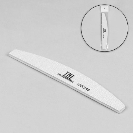 File - emery, abrasiveness 180/240, 18 cm, gray color