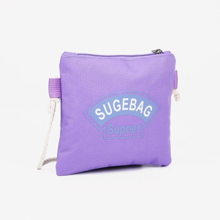 A backpack with a zipper, an outer pocket, a set of a chover, bag, color lilac-10