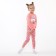 Pajamas for a girl (longshit/pants), pink/hare color, height 122 cm