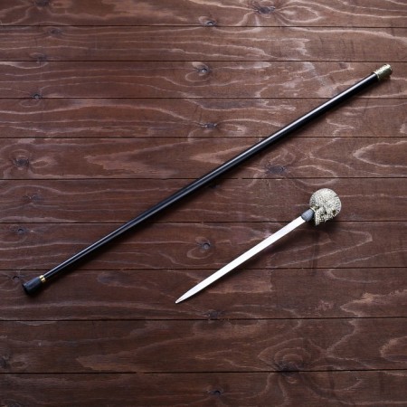 Souvenir product cane with a dagger, a blade 30cm, a knob tan.-2
