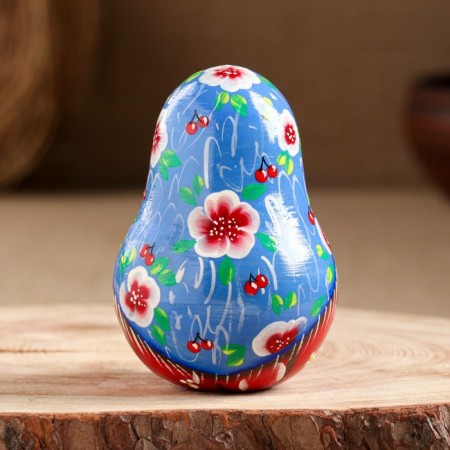 Nevalyashka "Basket with flowers" 11cm-2