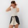 Minaku transformer shorts: Casual Collection, gray-milk color, size 44