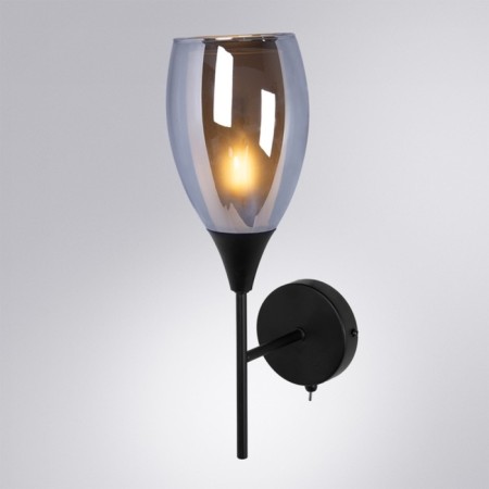 Sconces Arte Lamp Barry A7951AP-1BK, E14, 40 W, 12x18x38 cm, black-2