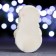 New Year's figure soap "Snowman with Snegir" White, 110g, 9x6.5x3.5cm