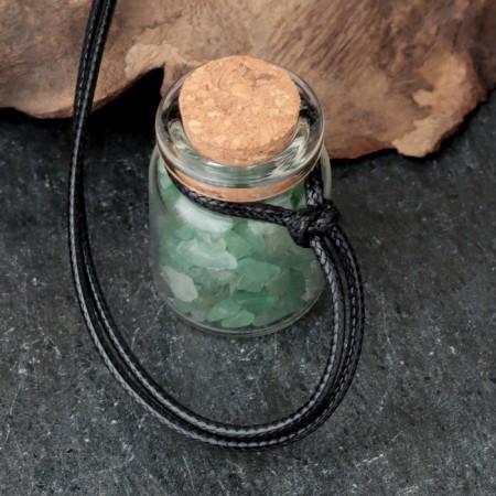 Souvenir-butter with natural stones "Green Aventurine", 3x2cm-2