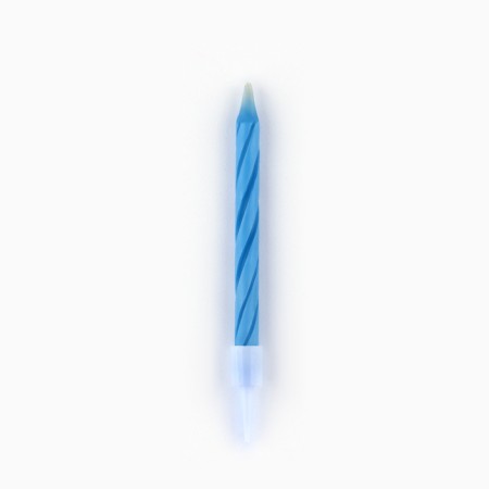 Candles for the cake Undigilated "on your birthday", blue, 10 pcs.-3