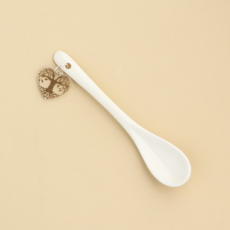 Spoon souvenir "good and heat", ceramics, 2.5 x 12.5 cm.-1