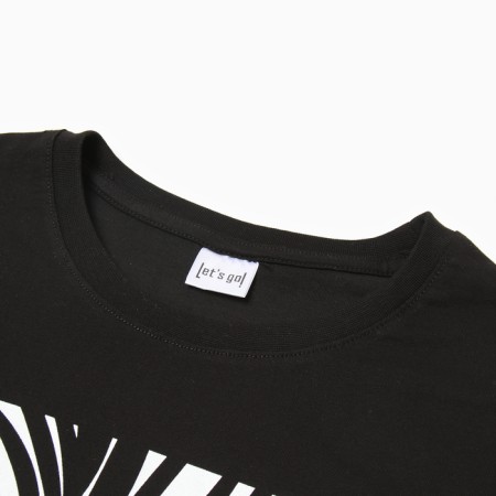 T -shirt female, black color, size 48-5