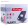 Metal hole punch 40 sheets, berlingo, with a ruler, black