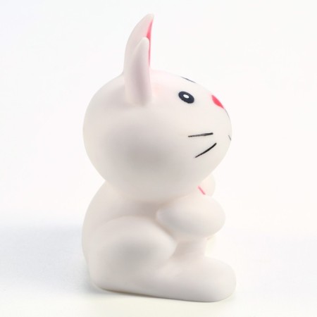 Игрушка пищащая "Кот" для собак, 8,5 см, белая-2