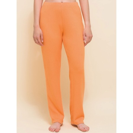 Female trousers, size 42, orange color-1