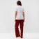 Pajama New Year's Women's KAFTAN "Family", white/red color, size 40-42