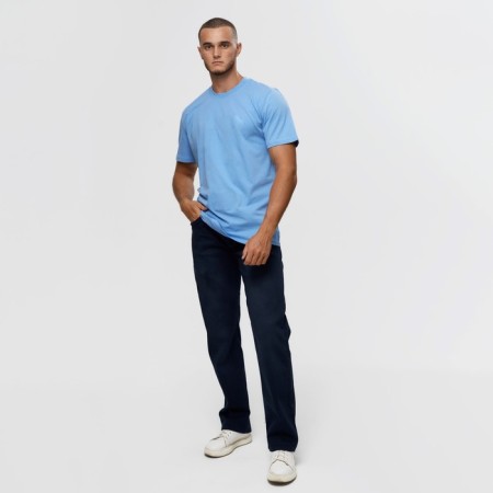 T -shirt male, blue color/print mix, size 2xl-2