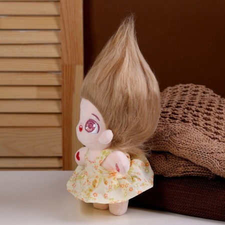 Doll "idol", blond hair, in a yellow dress-2