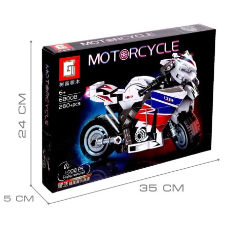Constructor Motorcycle Motorcycle, 260 parts 6+-3