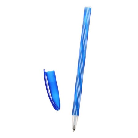 A set of ballpoint pens, 0.5 mm, 4 pieces "Spiral", blue rod, fluorescent case, mix-9