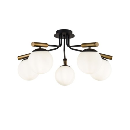 Freya FR5011CL-05B Paolina, 610x610x305 mm ceiling lamp, E14, 5x40W, Black Color Black