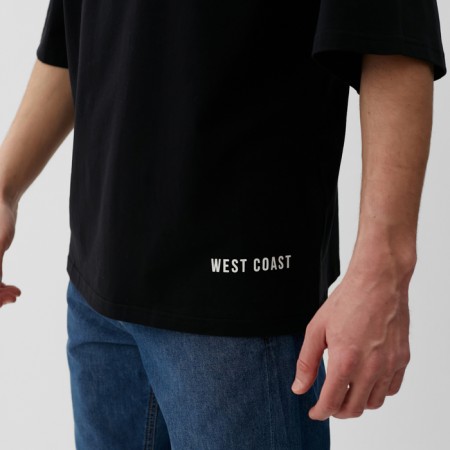 Men's T -shirt MIST WEST, size 50, black-5