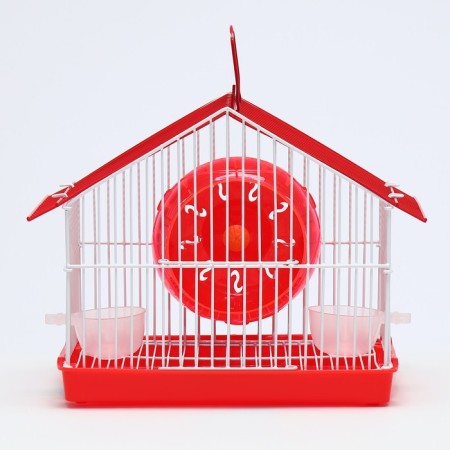 Rodent cell equipped RT-2T, 22 x 16 x 20 cm, red-1