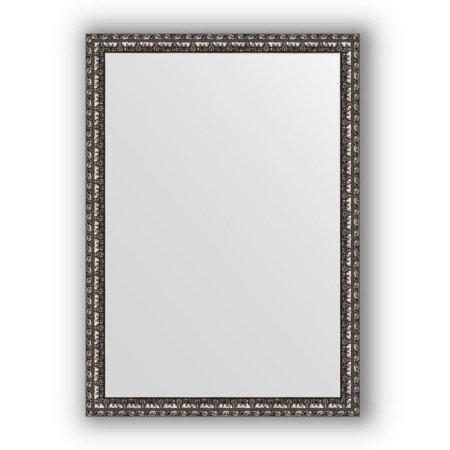 Mirror in the baguette frame - black silver 38 mm, 50 x 70 cm, evoForm
