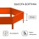 Glocked flowerbed, d = 80 cm, h = 15 cm, orange, Greengo
