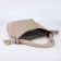 Luggage bag on lightning, 2 outer pockets, beige color
