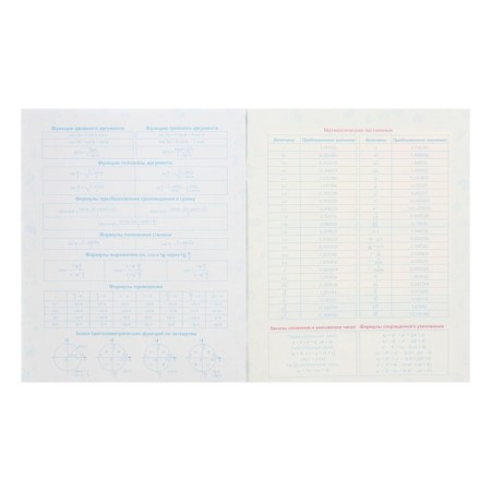 Notebook of 46 sheets in the daring algebra cage, covering cartoon, matte lamination, selective varnish, with reference information-3