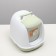 Toilet closed with a scoop, 47 x 40 x 39 cm, white-green
