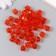 Plastic beads "Crystal polyhedron. Scarlet" Transparent set of 20 g 1x1x1 cm