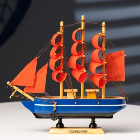 Ship "Scarlet Sails", 22.5 × 17.5 cm-8