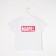 Shorted T -shirt "Marvel" Avengers, white color