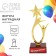 Award figure for graduation "graduate", plastic, height 17.5 cm
