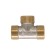 STM tee, 3/4 ", outer thread, nickel -plated brass