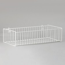 Basket on the grid, small, 600 × 280 × 160 mm, white color
