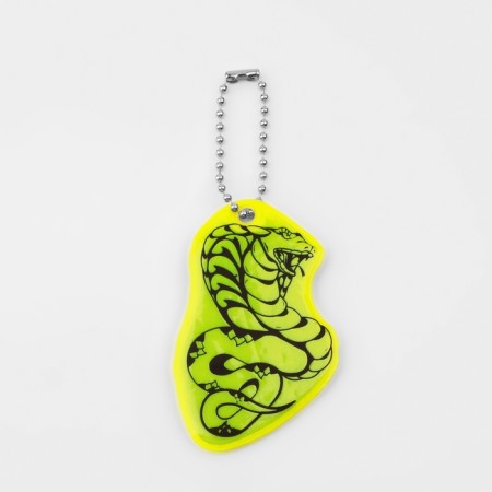 The reflective element "Cobra", bilateral, 4.1 × 6.5 cm, color mix-2