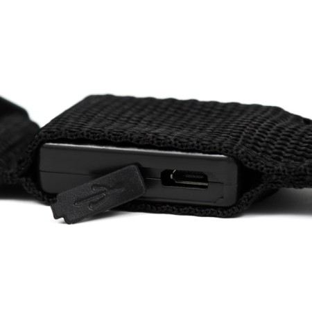 Collar with backlight, charging from USB, size M, Osh 37-46 cm, 3 modes, black-10