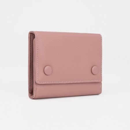 Women's wallet on magnets, powder color