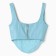 Women's corset leather, p. XL, blue
