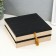 Casket tree with divisions "Weaving" black 18x18.4x6.8 cm