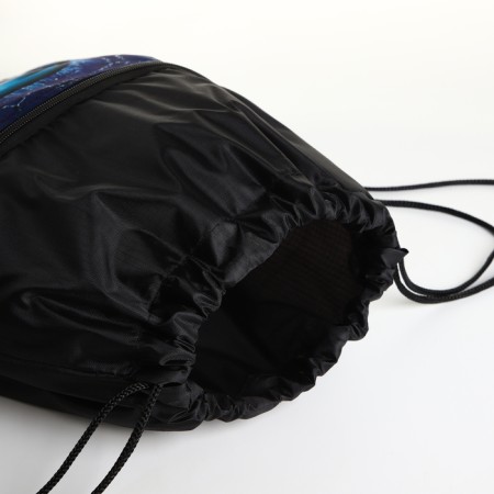 Bag for shoes on the lace, black color-2