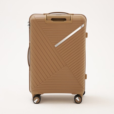 Middle suitcase 24 ", lightning department, code castle, 4 wheels, brown color-5