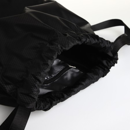 A bag for shoes is large on the screed, the color is black-4