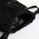 A bag for shoes is large on the screed, the color is black