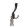 Hook furniture tundra TKT004, three -rod, black