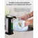 A dispenser for antiseptic/liquid soap, sensory, batteries, 400 ml, black color