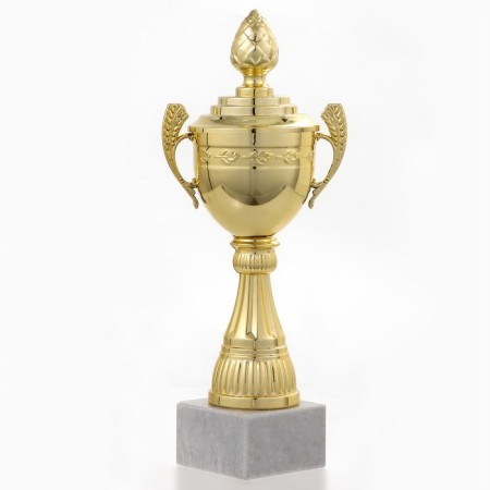 Cup 124D, award figure, gold, a stone stand, 22 × 9 × 5 cm.-3