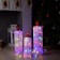 LED figure "Colored candles" 40, 50, 60 cm, textiles, metal, 220 V, glow of multi