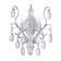Sconces Chabrol 2x40W E14, silver 25.5x34.2 cm