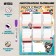 Schedule of lessons "Mini Chibiki" A4, reusable magnetic with marker